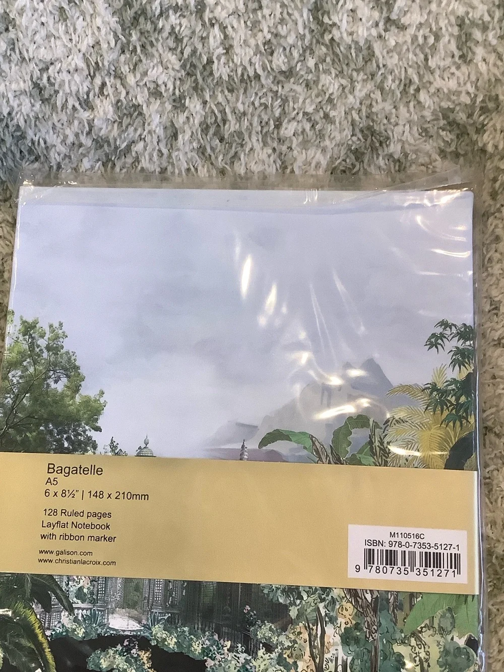 Christian Lacroix Paris Tropical Floral City Designer Lined Journal Notebook NWT